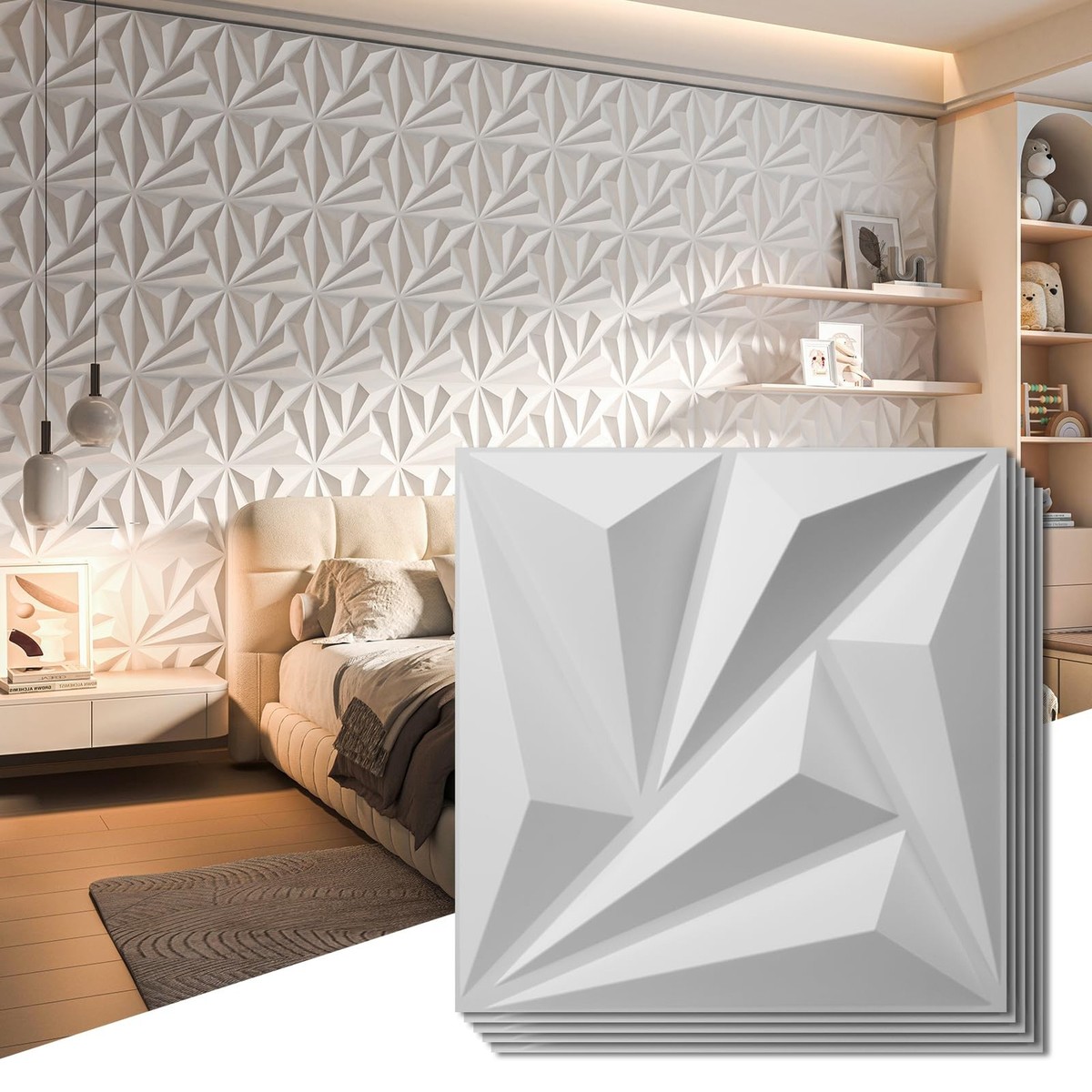 Art3d 20 Pack Decorative 3D Wall Panels 19 Sq.feet PVC Interior
