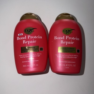 OGX Repair & Protect Bond Protein Repair Shampoo & Conditioner Set 13 fl oz