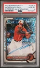 Jackson Holliday 2022 Bowman Draft Sparkle Refractor Chrome 1st Auto /71 PSA 10