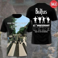 The Beatles 65th Anniversary 3D T Shirt A675