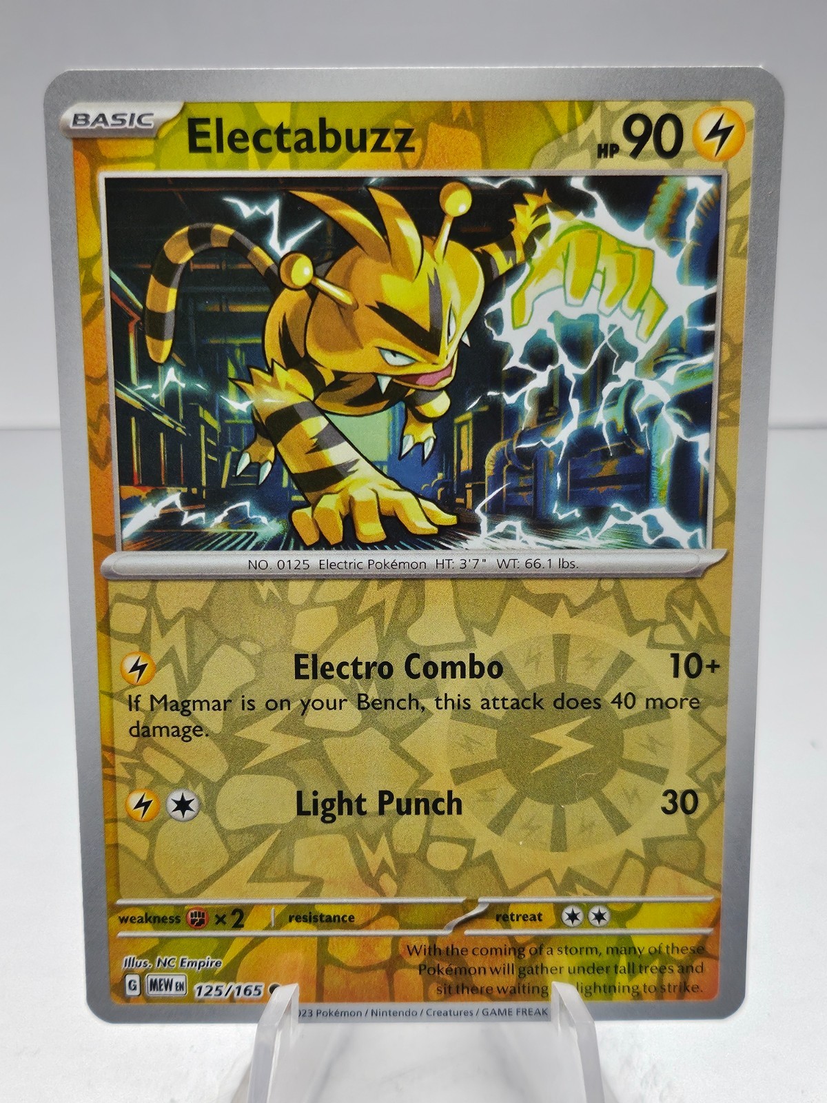 Electabuzz Reverse Holo 125/165 Scarlet & Violet 151 Pokemon Card