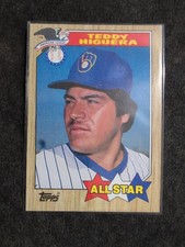 1987 Topps - All-Star Teddy Higuera #615 Milwaukee Brewers Baseball Card