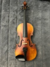 Vintage German Stradivarius Copy 4/4 Full Size Violin Outfit Flamed Maple