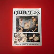 Celebrations To Cross Stitch and Craft Magazine - Christmas 1991