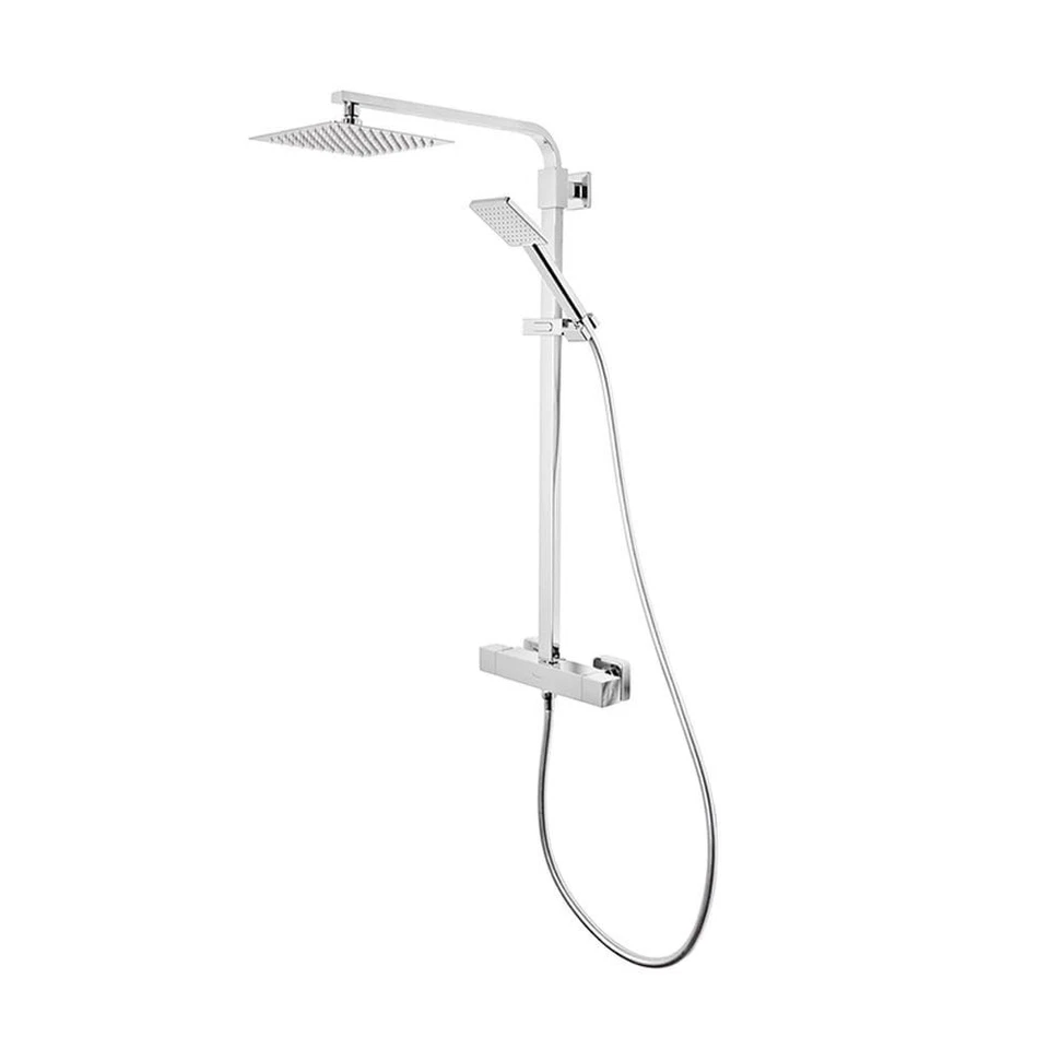 Square Tavistock Index Cool Touch Thermostatic Bar Valve Shower System 2 Heads - Image 2 of 4