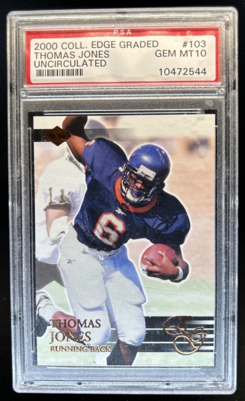 2000 Collector's Edge EG Thomas Jones Rookie RC #103 PSA 10 GEM MINT