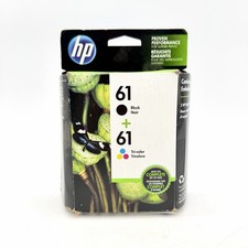 HP 61 Black Tri-Color Ink Cartridges Combo 2-Pack Genuine OEM Sealed Exp 2020