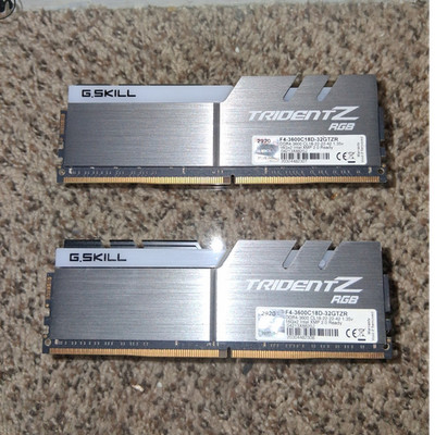 G.SKILL Trident Z RGB 32GB (2x16GB) DDR4-3600 F4-3600C18D-32GTZR
