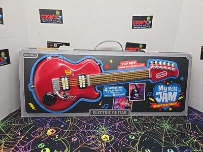 Little Tikes My Real Jam Toy Electric Guitar Case Box Play Along Bluetooth