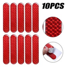 10X Reflective Safety Warning Strip Tape Car Door Bumper Reflector Stickers Red