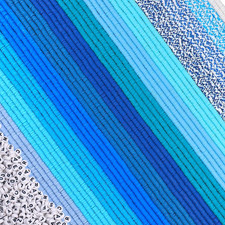 Blue Clay Beads Bracelet Making Kit, 50 Strands 19260Pcs Preppy Polymer Clay Hei