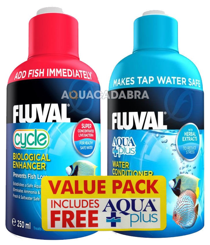 FLUVAL 250ML CYCLE & FREE AQUAPLUS VALUE PACK AFFARE CONDIZIONATORE ACQUA BIOLOGICO