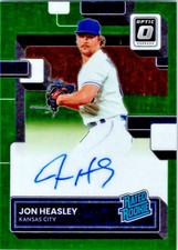 2022 Panini Donruss Optic Jon Heasley #RRS-JH Auto RC Rookie /49 Green Stars