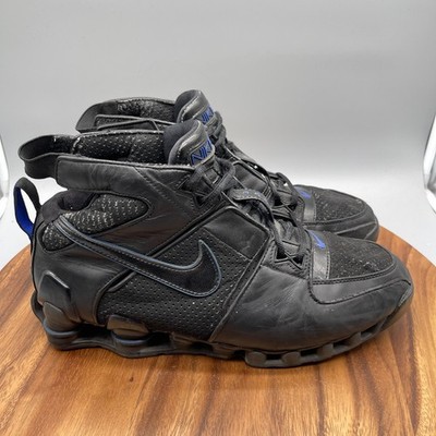 VTG Nike Shox Bomber Shoes Mens 12 Black Leather Casual Comfort Running Sneaker