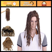 Synthetic Cosplay Dreadlocks Wig - Brown Reggae Style for African American Looks