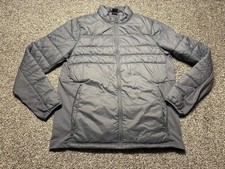 Under Armour Storm Puffer Jacket Mens Medium Gray Full Zip Fleece Lined