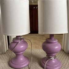 baby purple Lamps two 