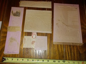 Large Lot Of Flong Advertising Molds Over 100 Pieces