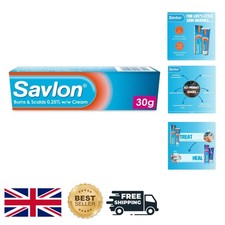 Trusted Savlon Burns & Scalds Cream - 30g Relief for Scalds and Sunburn Blisters