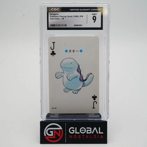 Quagsire 1999 Japanese Pokemon Playing Cards Gold Deck #195 POP 5 CGC 9