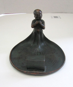 Art Nouveau 1904 Railroad Convention Metal Tray & Match Holder F.H. Lovell & Co.