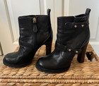 Tory Burch Black Leather High Heel Bootie;  Size 6.5 - Rare Find - $250 Retail — photo 2