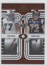 2008 Playoff Contenders Round Numbers 166/500 Chris Long Jake Long #1 0b5
