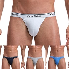 Mens Sexy G String Thong Panties Jockstrap Briefs Cotton Underwear T-back Bikini