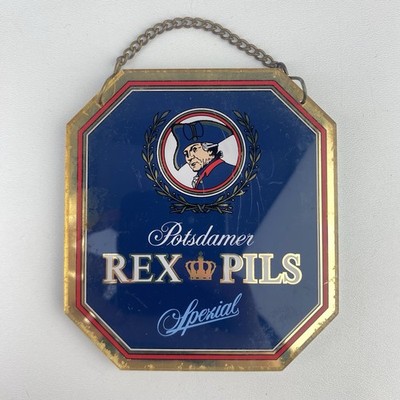Zapfhahnschild ''Potsdamer Rex Pils'', aus Plexiglas - Bier Brauerei Potsdam