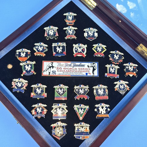 NEW YORK YANKEES 26 WORLD SERIES CHAPIONSHIPS LE PIN COLLECTION WITH CASE - Picture 4 of 10