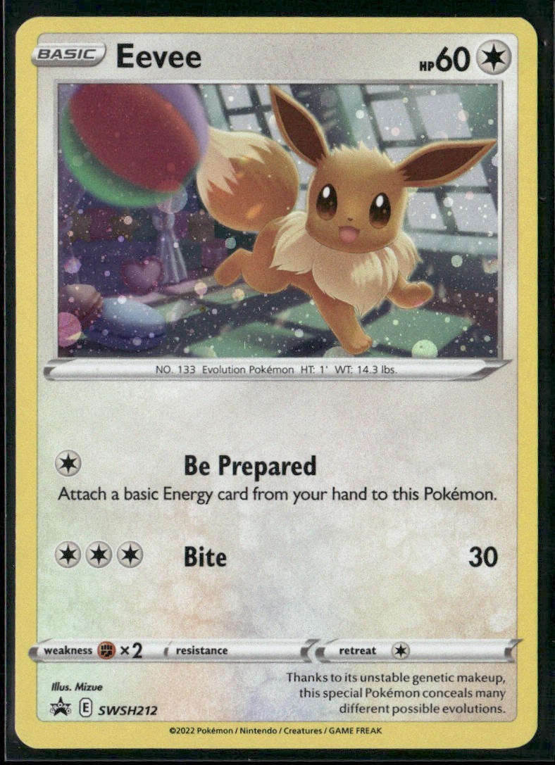 Eevee SWSH212 - Pokemon TCG Black Star Promo 2022
