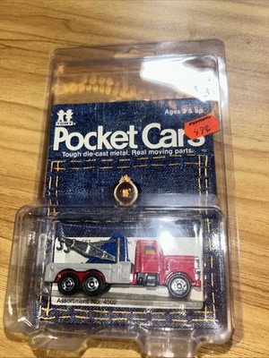 1980 Tomy Pocket Cars Big Rig Tow Truck No. 171-F63, Mint in Unpunched Card