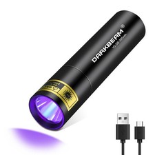 Flashlight UV Black Light 395 NM, Mini but Powerful USB- C LED Rechargeable W...