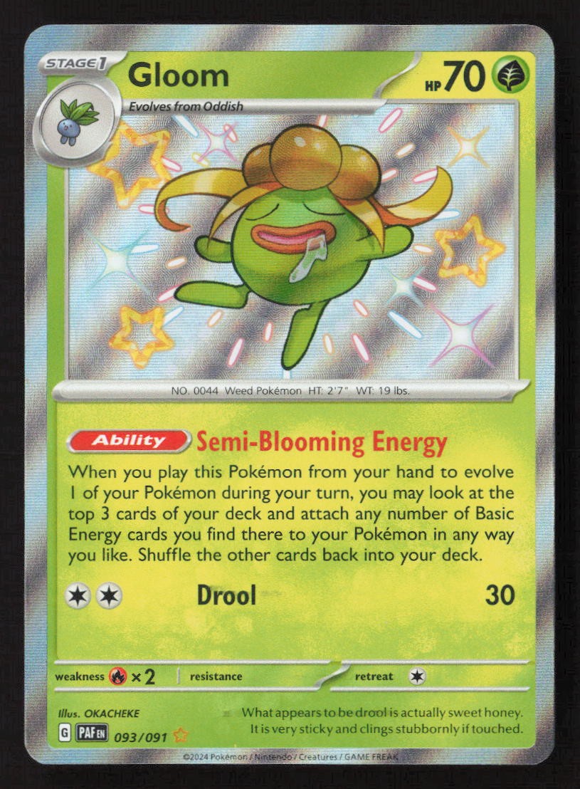 Gloom Shiny Rare SV: Paldean Fates 093/091 NM
