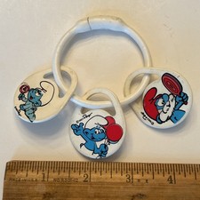 Vintage 1983 Peyo The SMURFS - Baby Teething Toy