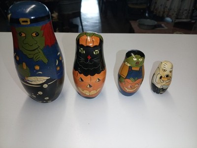 vintage 1988 Lillian  Vernon Halloween nesting dolls for dolls