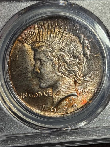 1923 $1 Peace Dollar PCGS MS63 Toned