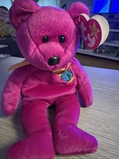 Ty Beanie Babies Millennium Bear Plush Toy - With All Tag Errors-RARE
