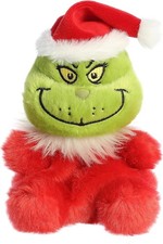 Aurora® Whimsical Dr. Seuss™ Santa Grinch Palm Pals™ Stuffed Animal - Magic