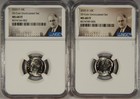2 Coins 2025-P & -D Roosevelt Dime NGC MS68 FT from 20-Coin Uncirculated Set 10c