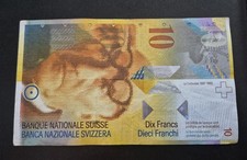 Switzerland 10 Swiss Francs Redeemable