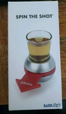 Spin The Shot: Spinning Shot Glass Game With ShotGlass Brand New L K Alcohol.