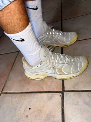 Nike Air Max Plus TN 1 Weiß gebraucht Herren Sneaker Gr. 45 EU (US 11/UK 10)