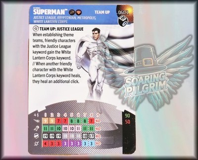 DC Heroclix  SUPERMAN - 060.1 - TEAM-UP CARD  Lantern Legacy Set