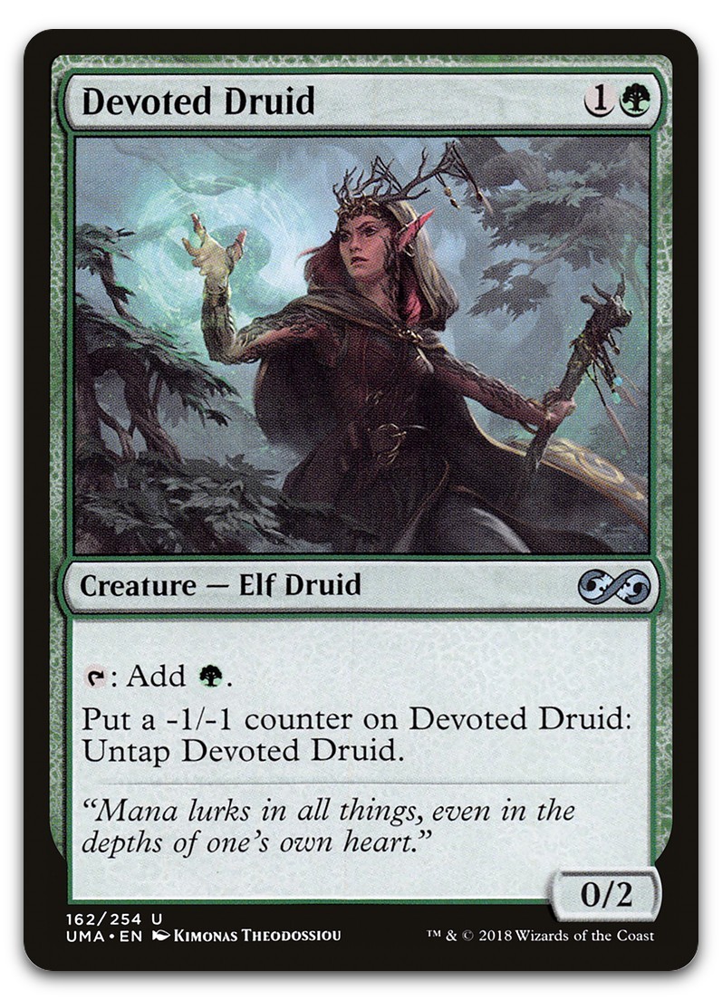 Devoted Druid #162 (MP) Ultimate Masters UMA Magic MTG