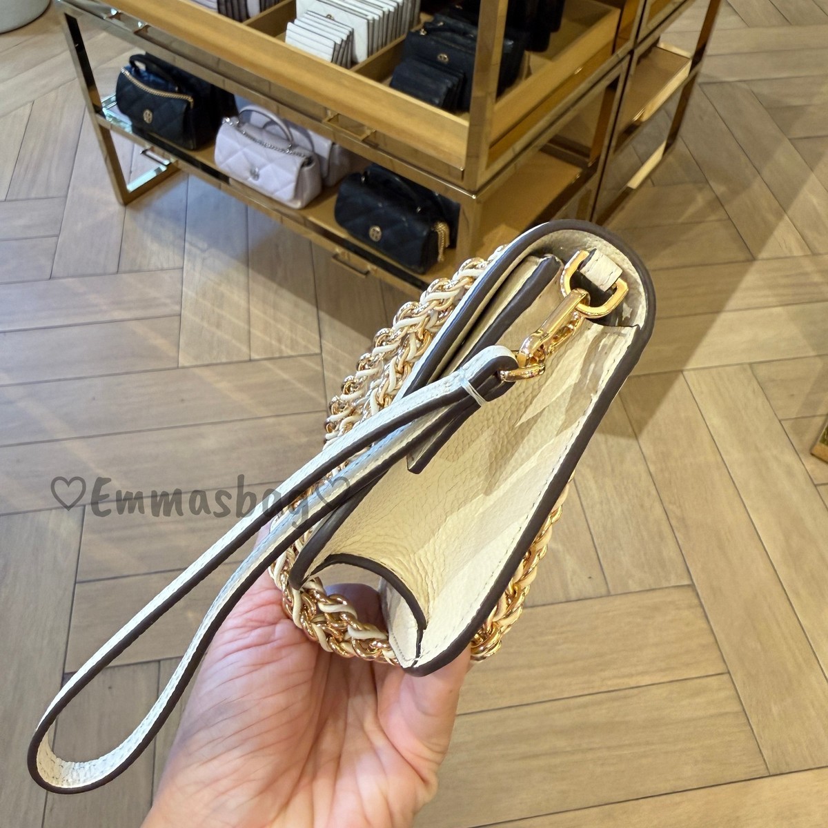 Tory Burch Britten Chain Wallet Wristlet Crossbody 175806 $385 | eBay