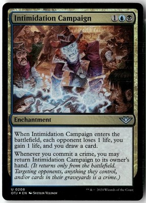 Intimidation Campaign Foil 208 Outlaws of Thunder Junction NM