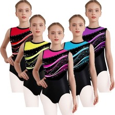 Girls Leotard Dancewear Jumpsuit Athletic Unitard Activewear Ballet Figure Show