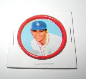 RARE 1963 Salada Baseball #4 Sandy Koufax Double Impression Die Struck Coin Pin