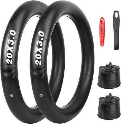 Fahrradschlauch 16-26 Zoll AV35mm Schrader Valve für Fatbike E-Bike 2 Stück